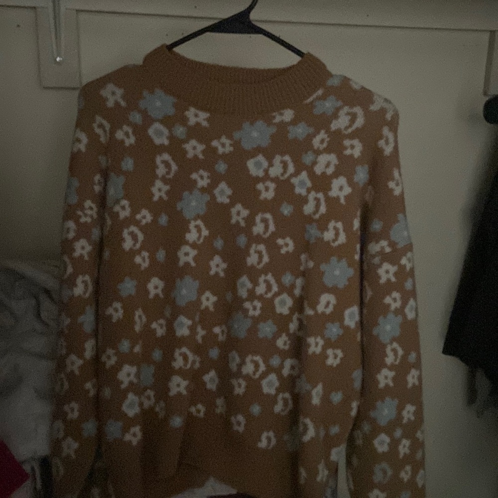 Cute shein floral sweater